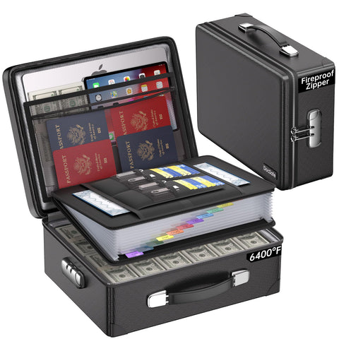 DocSafe 6400F fireproof box front view showing sturdy construction for document protection