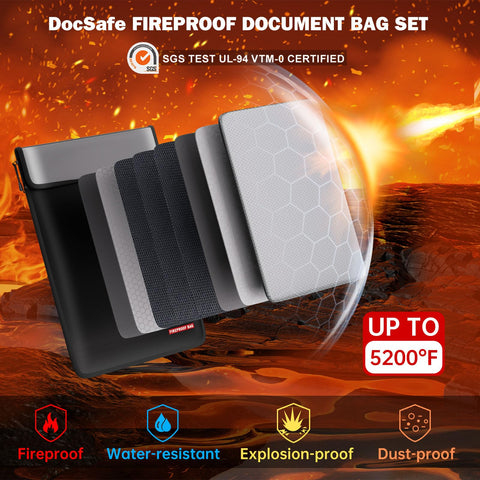 DocSafe dual-zip organizer for easy separation of papers, passports, and cash.