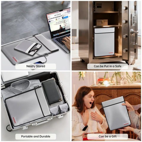 DocSafe fireproof material multi-layer insulation resists flames.