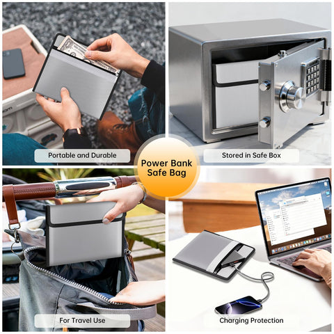 DocSafe reflective strip helps locate the bag in darkness.