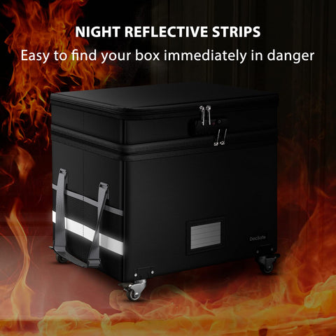 DocSafe fireproof box dust-proof exterior keeping contents neat.