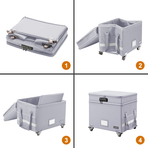 DocSafe waterproof seal protects contents from moisture.