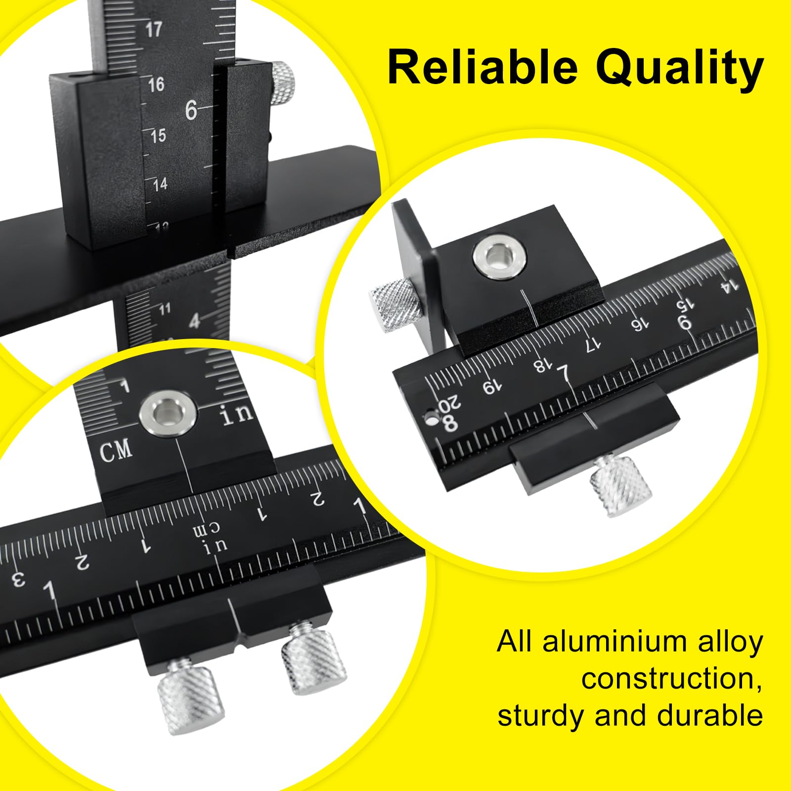 DOCXCDO jig features dual metric and imperial scales for accuracy.