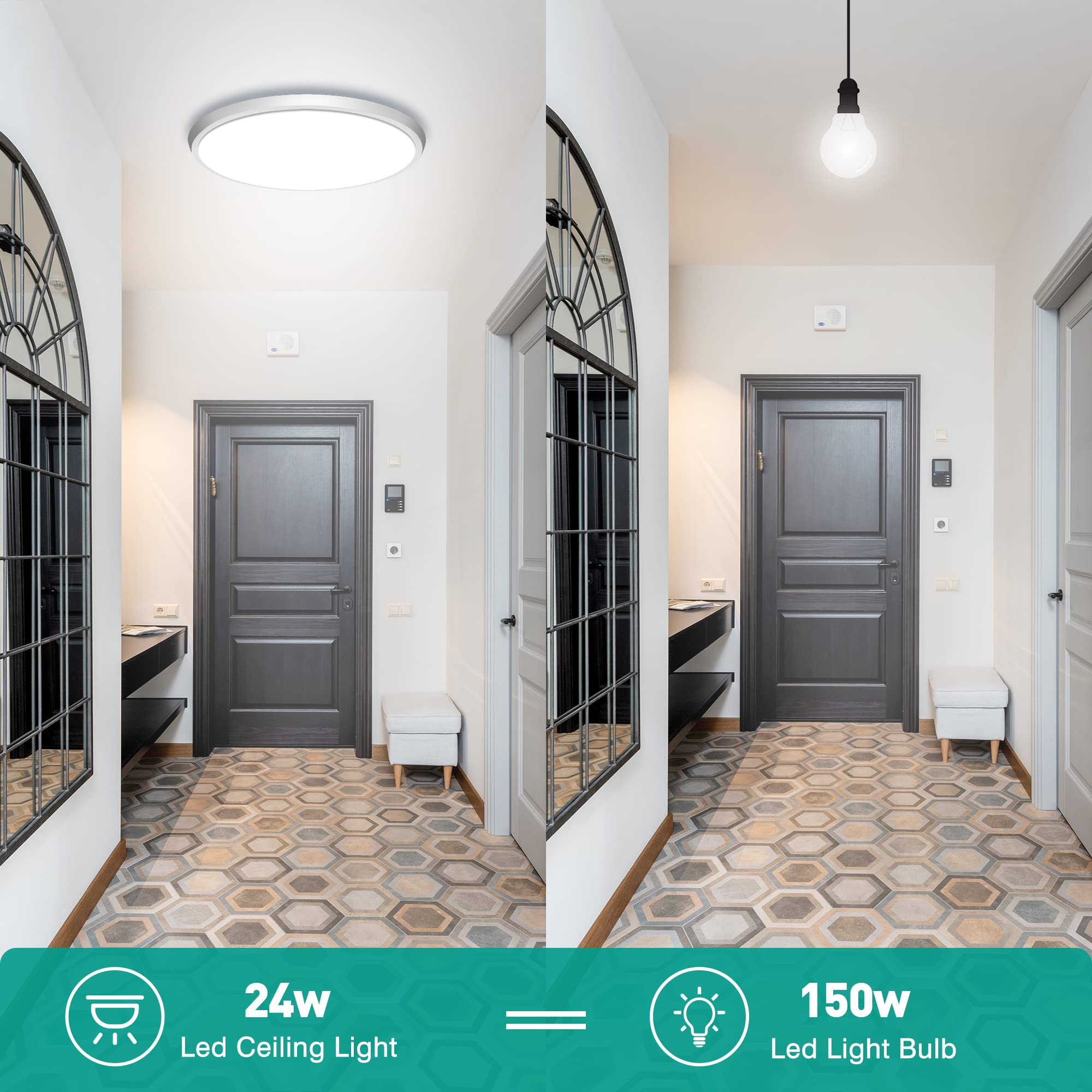 Dodopen laundry-room scene shows bright, energy-efficient illumination on demand.