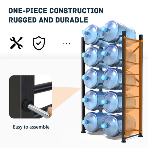 Doerpuz 5-tier rack side profile highlighting sturdy construction.