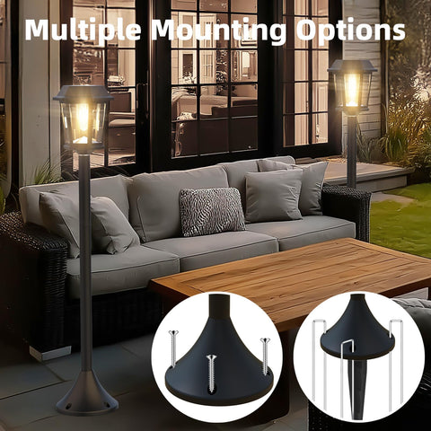 DOESLAG 3000K warm white glow creates inviting outdoor ambiance.