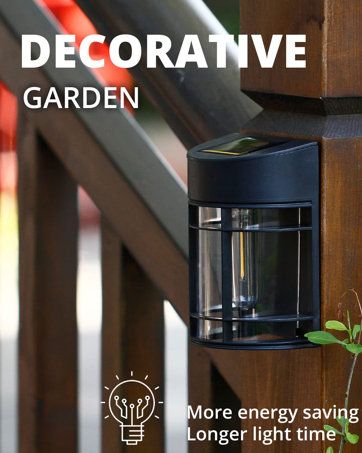 DOESLAG auto on/off solar light offers maintenance-free performance