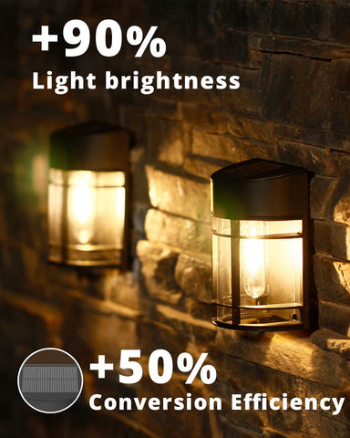 DOESLAG backyard ambiance light creates inviting evenings beside fences.