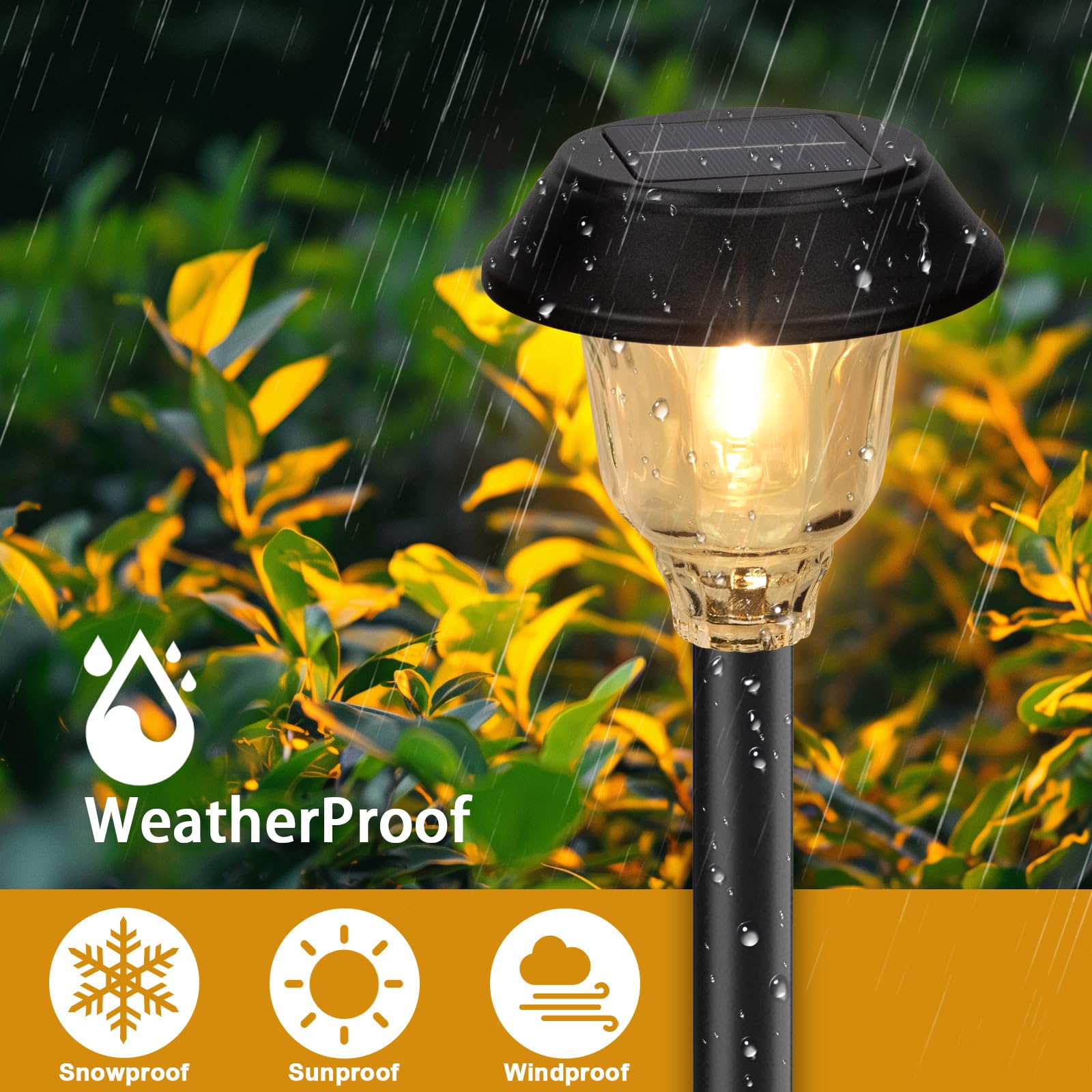 Doeslag solar-pathway-light-warm-white-3000k delivers inviting evenings with warm glow.
