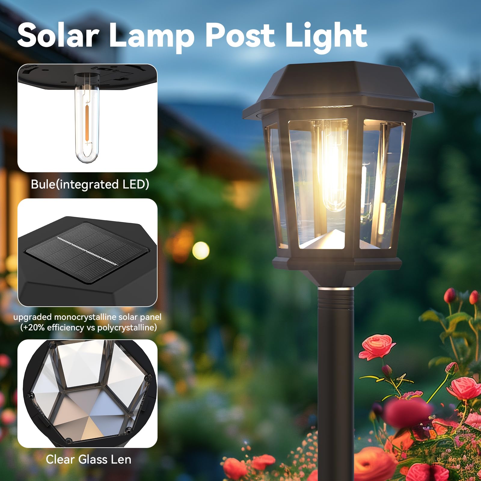 DOESLAG stainless steel pole and rugged ABS head withstands outdoor weather.