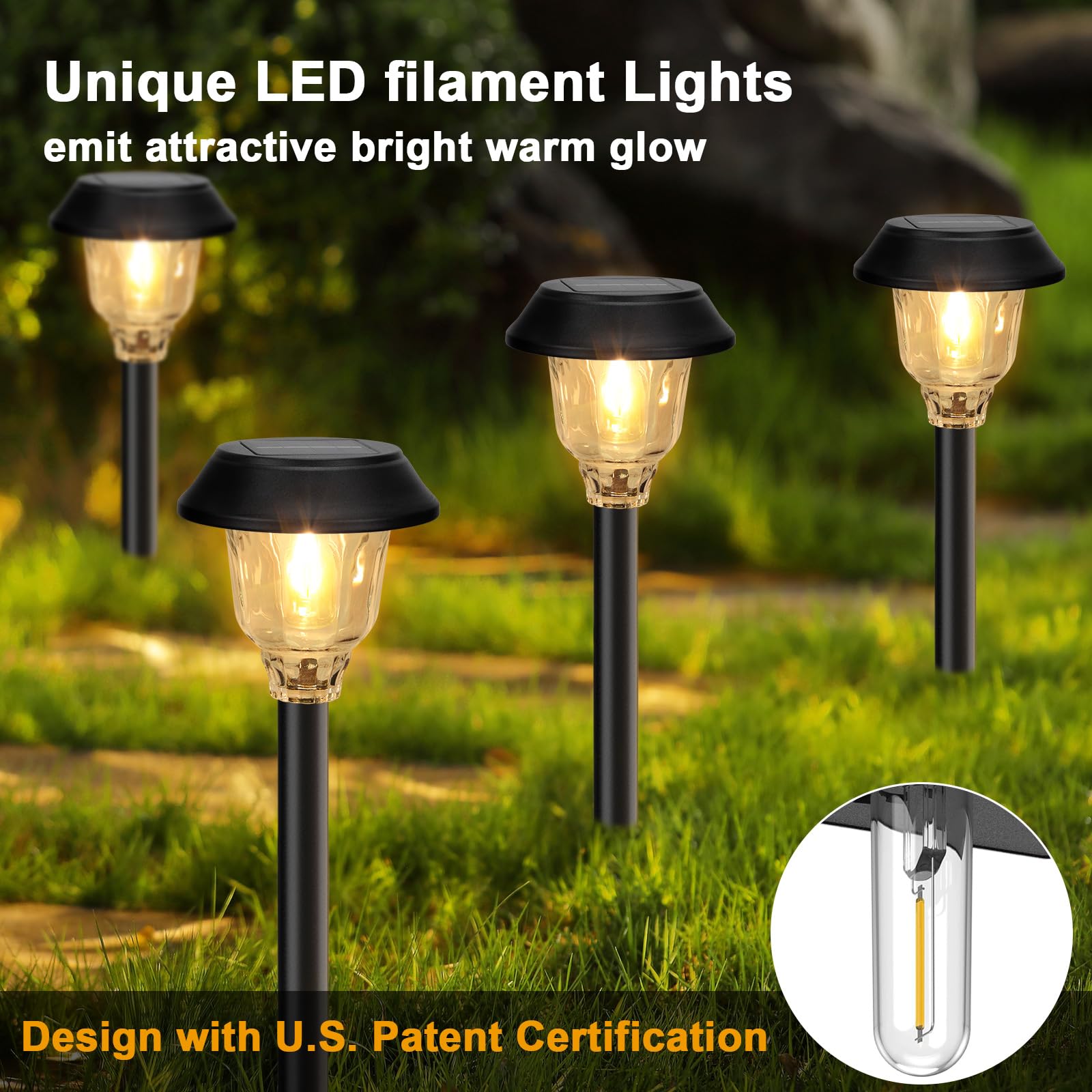 Doeslag-weatherproof-solar-light-outdoor withstands rain for year-round use.