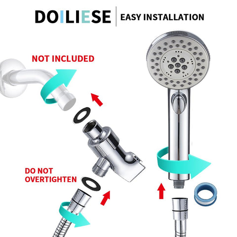 DOILIESE brushed nickel finish resists spots for lasting shine