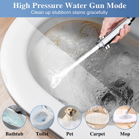 DOILIESE detachable shower head face for easy cleaning and POINT JET