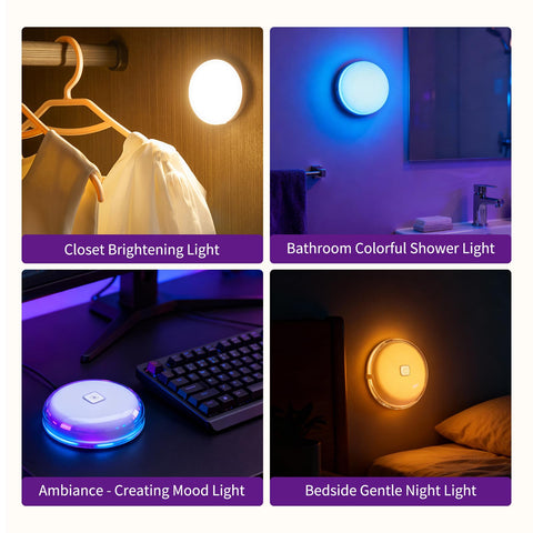 Dojavop 2-pack illuminates multiple spaces with consistent color.
