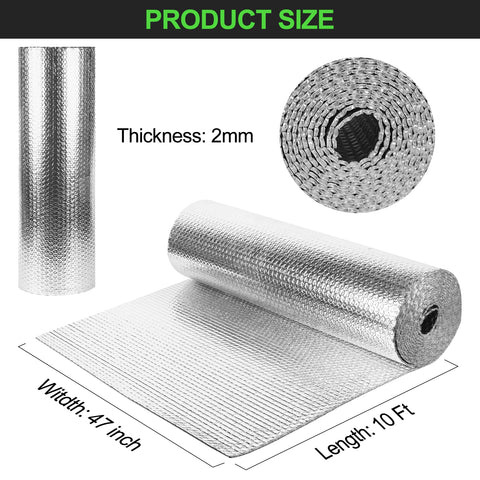 dojobkinb radiant barrier enhances indoor temperature stability.