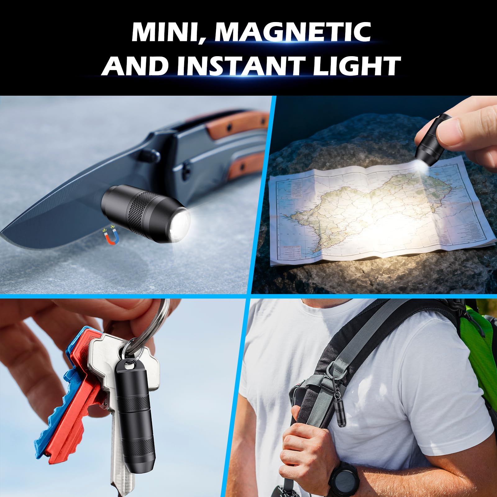 DOKNAAM Mini X1 emits 100 lumens for clear visibility up to 25 meters.