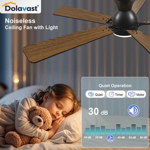 Dolavast natural wind mode recreates outdoor breezes indoors for cozy evenings.