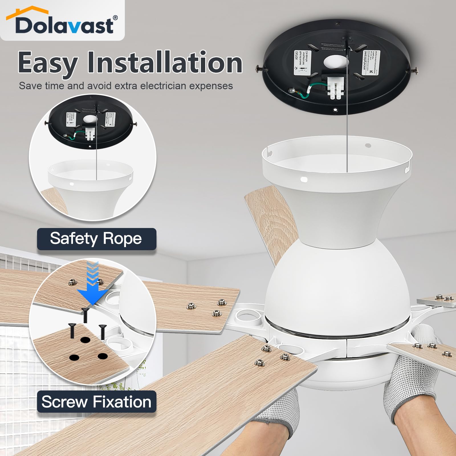 Dolavast LED light offers 3000K-6500K temps with dimming.