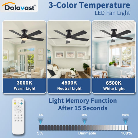 Dolavast reversible blades in black and walnut add versatile style.