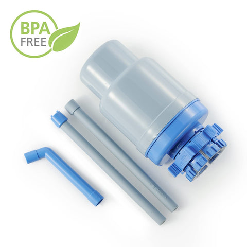 Dolphin Water Pump provides adjustable flow for controlled pours and reduced splash.