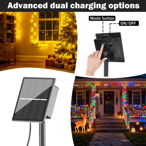 Dolucky 8-mode solar lights offer flexible mood options for party and patio.