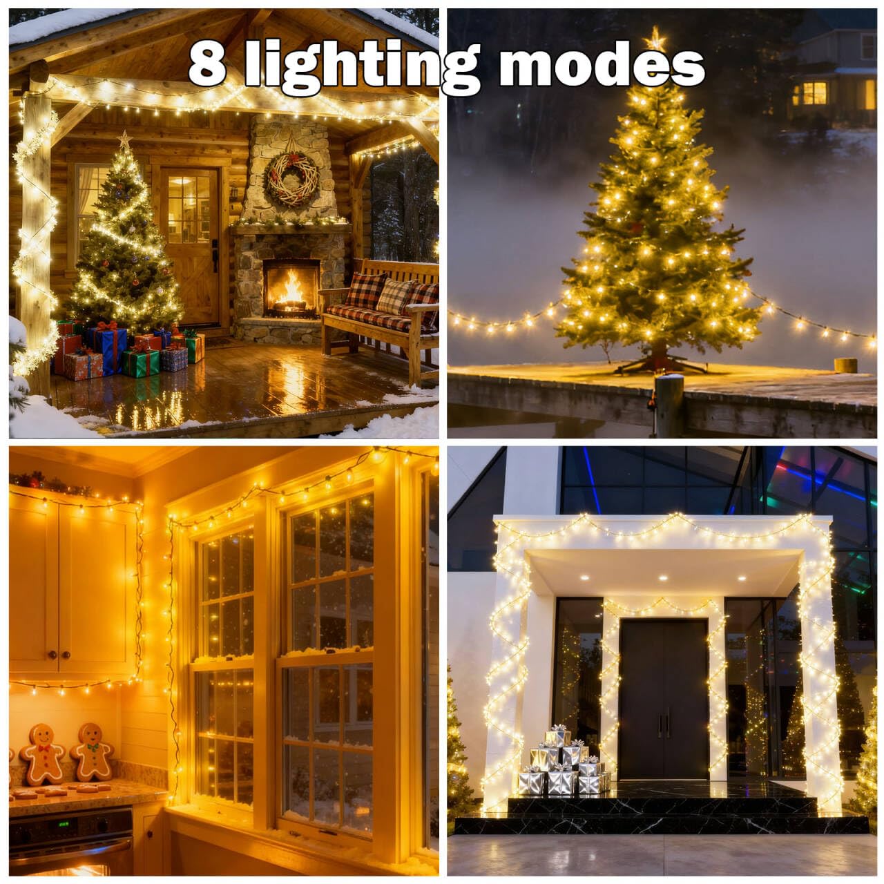 Dolucky four-pack solar strings for versatile outdoor decorating