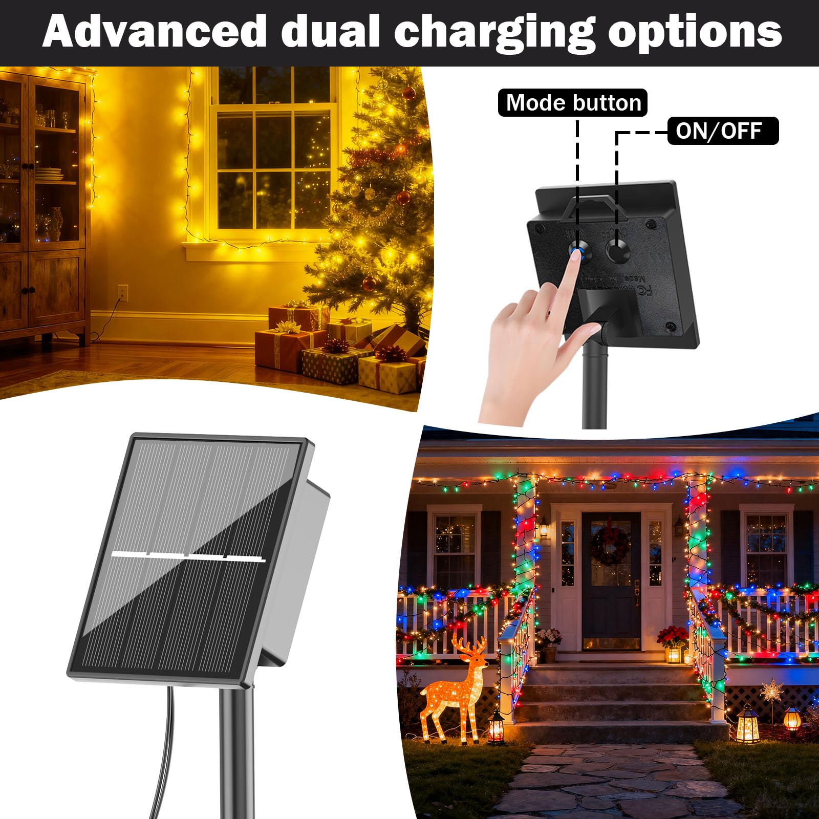 Dolucky IP65 weatherproof design withstands winter snow and rain