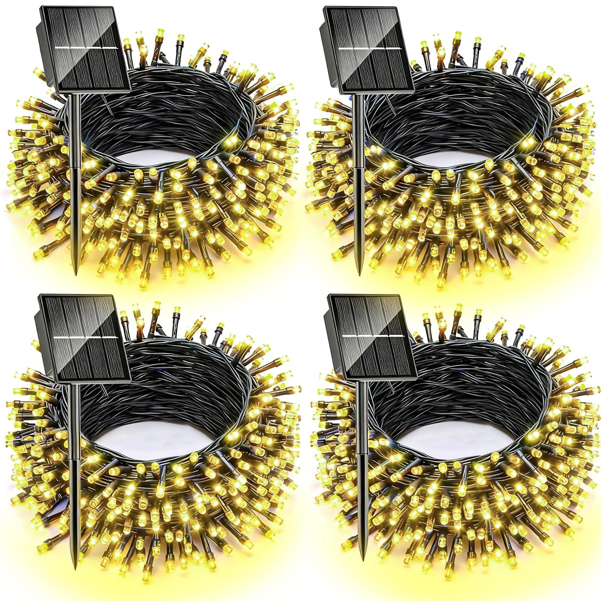 Dolucky solar Christmas lights 10m 100 LEDs illuminate outdoor spaces with warm ambiance