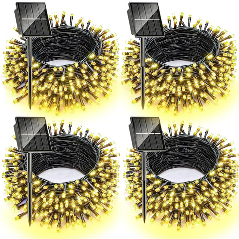 Dolucky solar Christmas lights 10m 100 LEDs illuminate outdoor spaces with warm ambiance