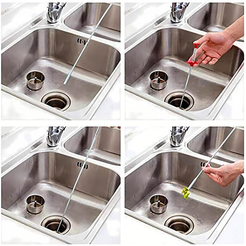 Domejo Drain Snake four-prong claw grips small obstructions with precision.