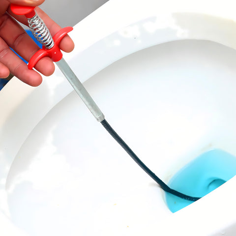 Domejo Drain Snake reaches straight or slightly curved pipes.