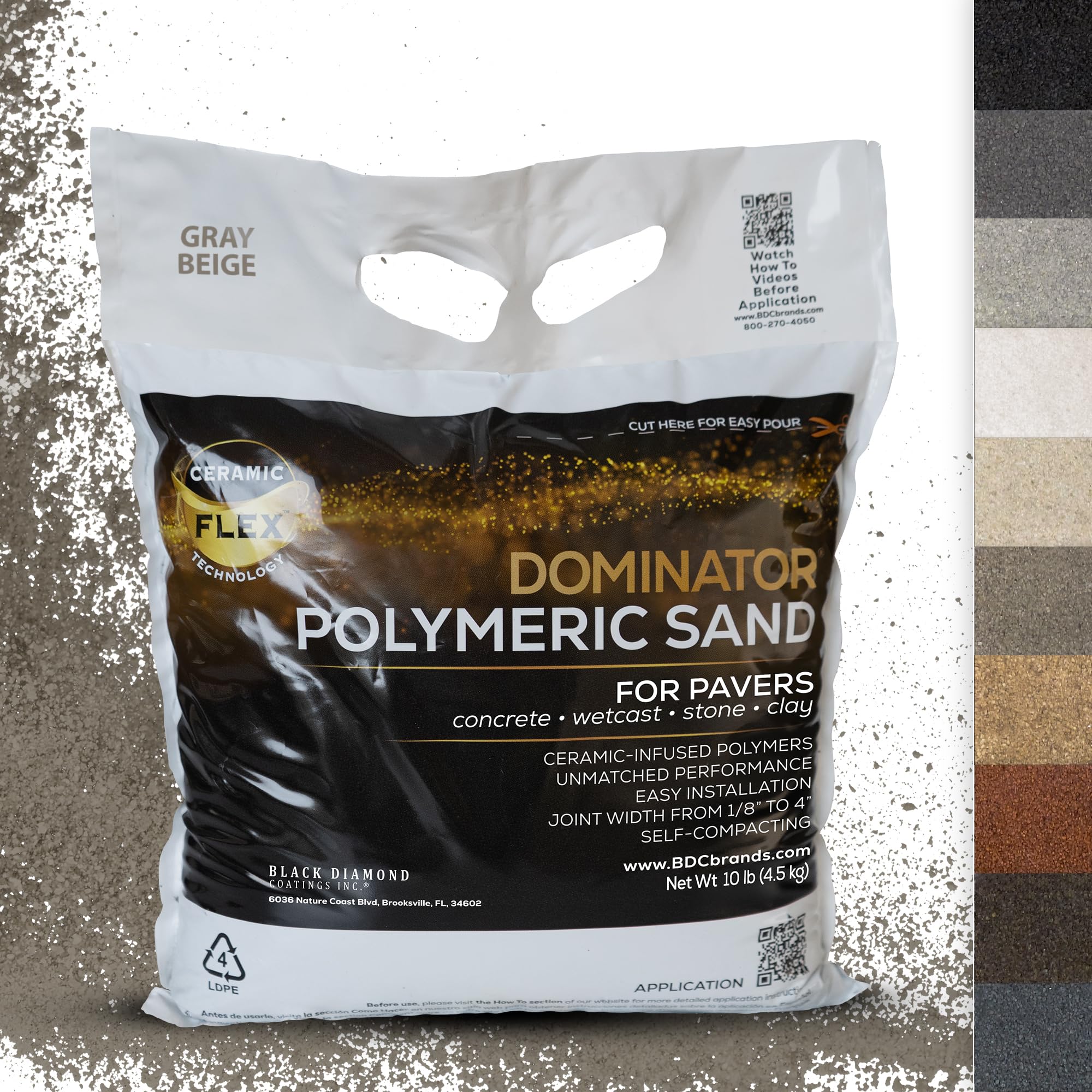 DOMINATOR Ceramic Flex technology demonstrates flexible, durable joints for pavers.