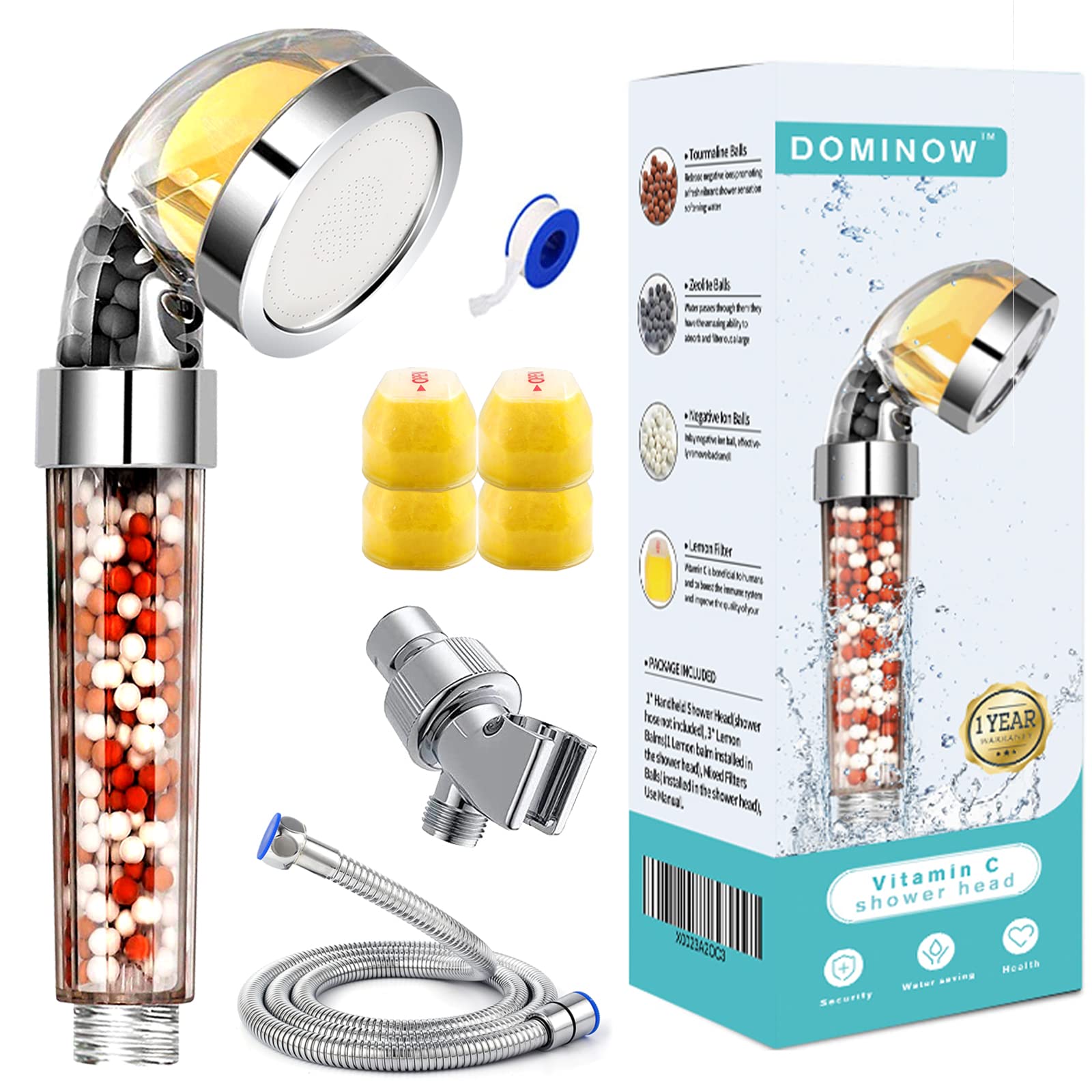 Dominow Vitamin C Shower Head with Handheld for a spa-like rinse