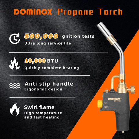 DOMINOX ignition lever in action for quick, reliable starts.