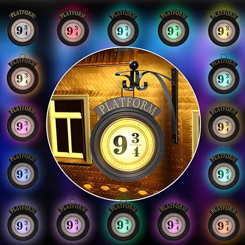 DOMSCIEN Platform 9¾ offers 16 color options for customizable mood lighting.