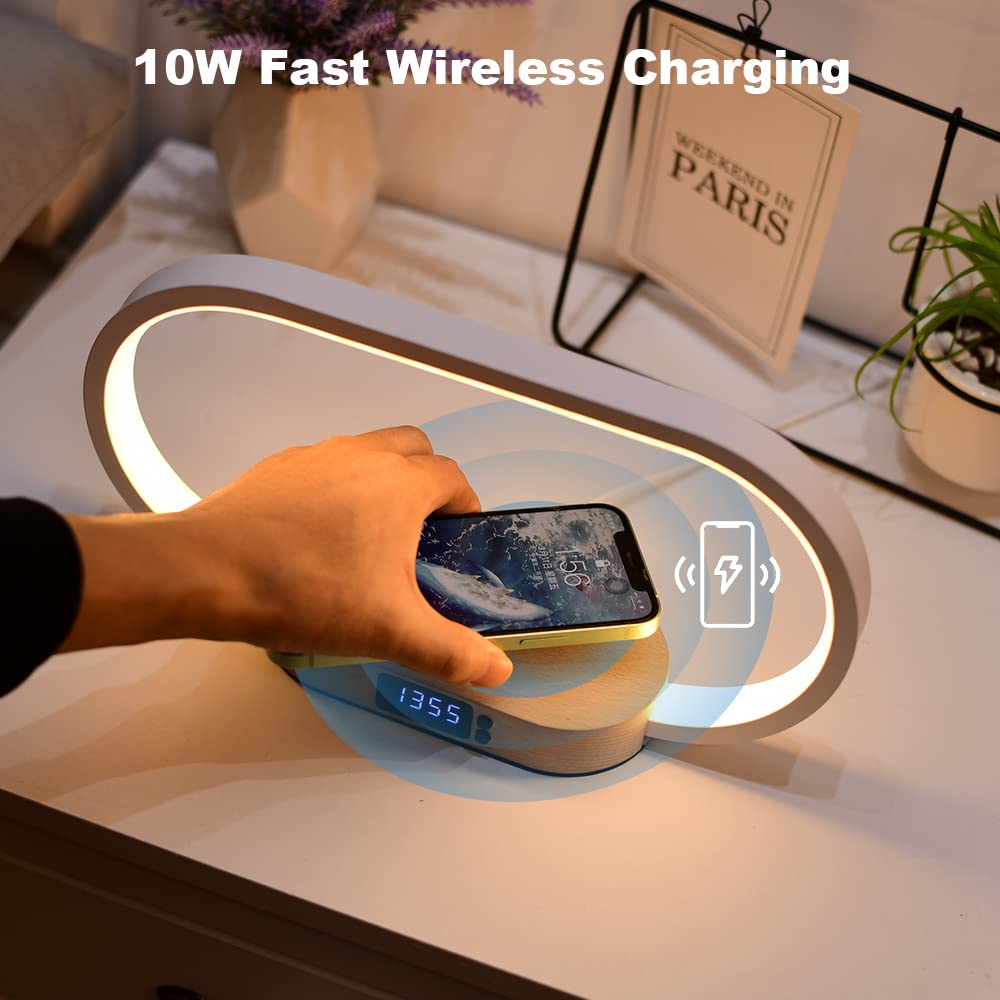 Donewin bedside lamp with touch control for brightness and mode changes.