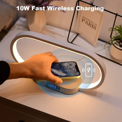 Donewin bedside lamp with touch control for brightness and mode changes.