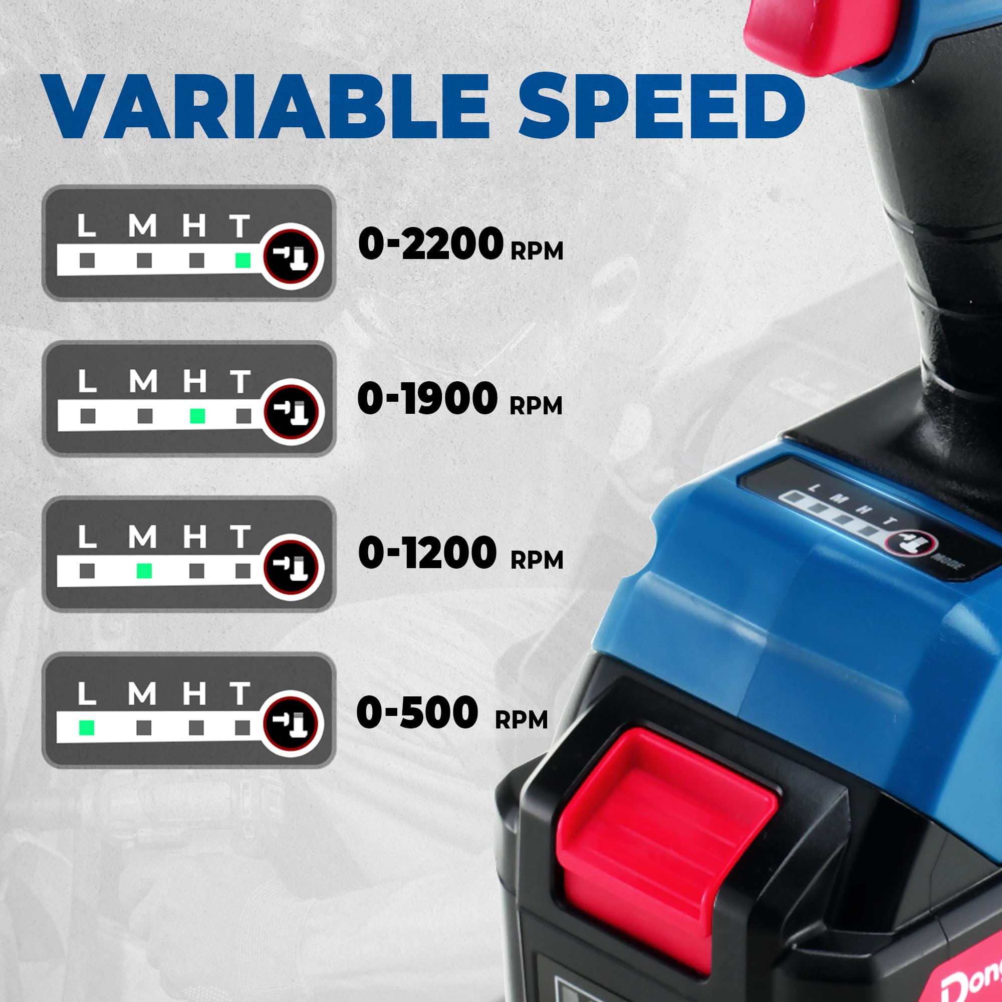 Dong Cheng 20V brushless impact wrench sockets and compatibility for bolts.