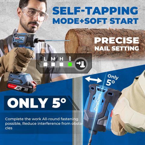 Dong Cheng 20V with four modes for versatile fastening tasks.
