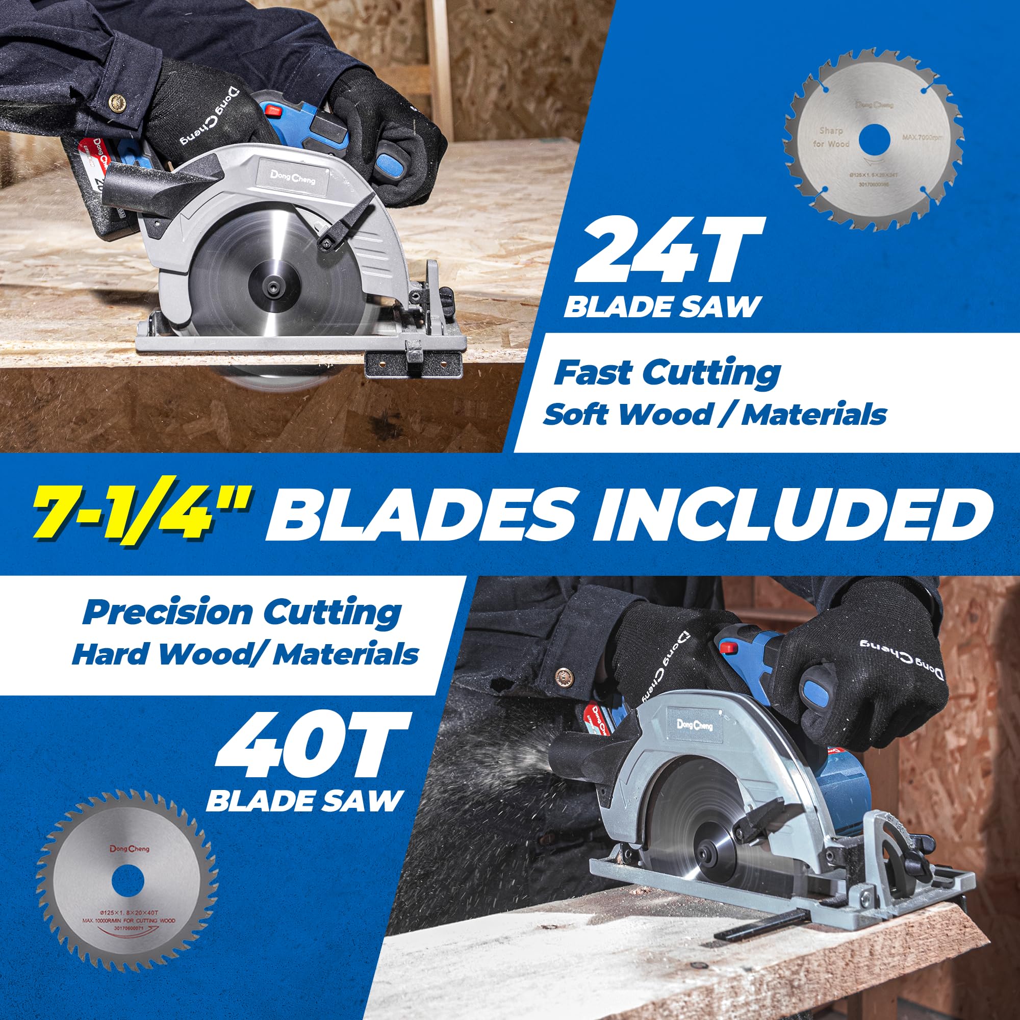Ultralight cordless design enables overhead and remote cutting
