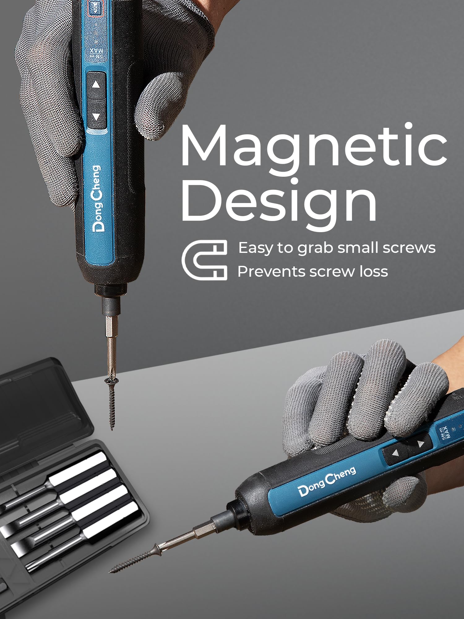 DongCheng 4V screwdriver at 300 RPM for quick assembly