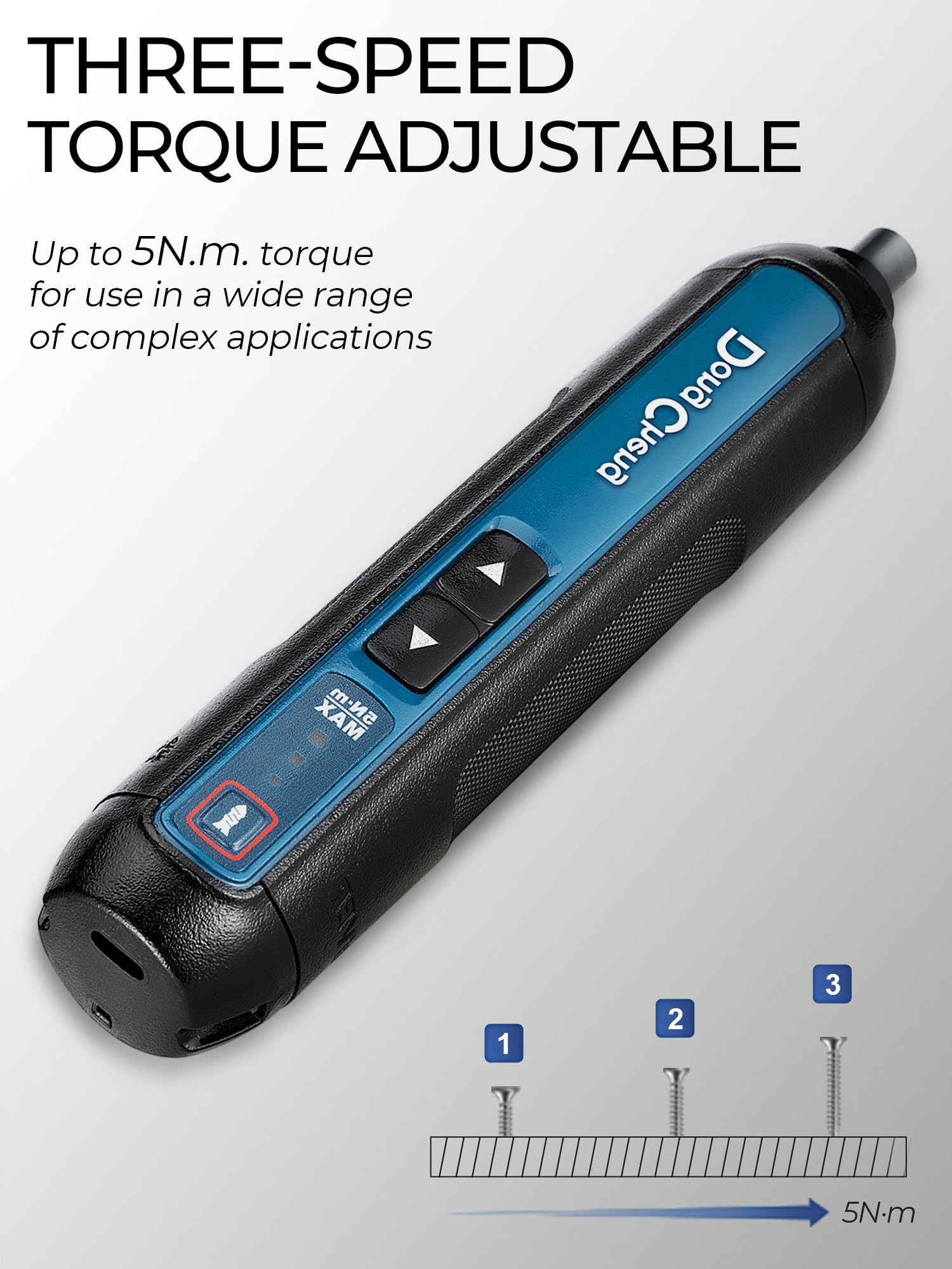 DongCheng 4V with three torque settings for versatile tasks