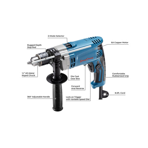 DongCheng Hammer Drill 6A 360-degree auxiliary handle for steady control