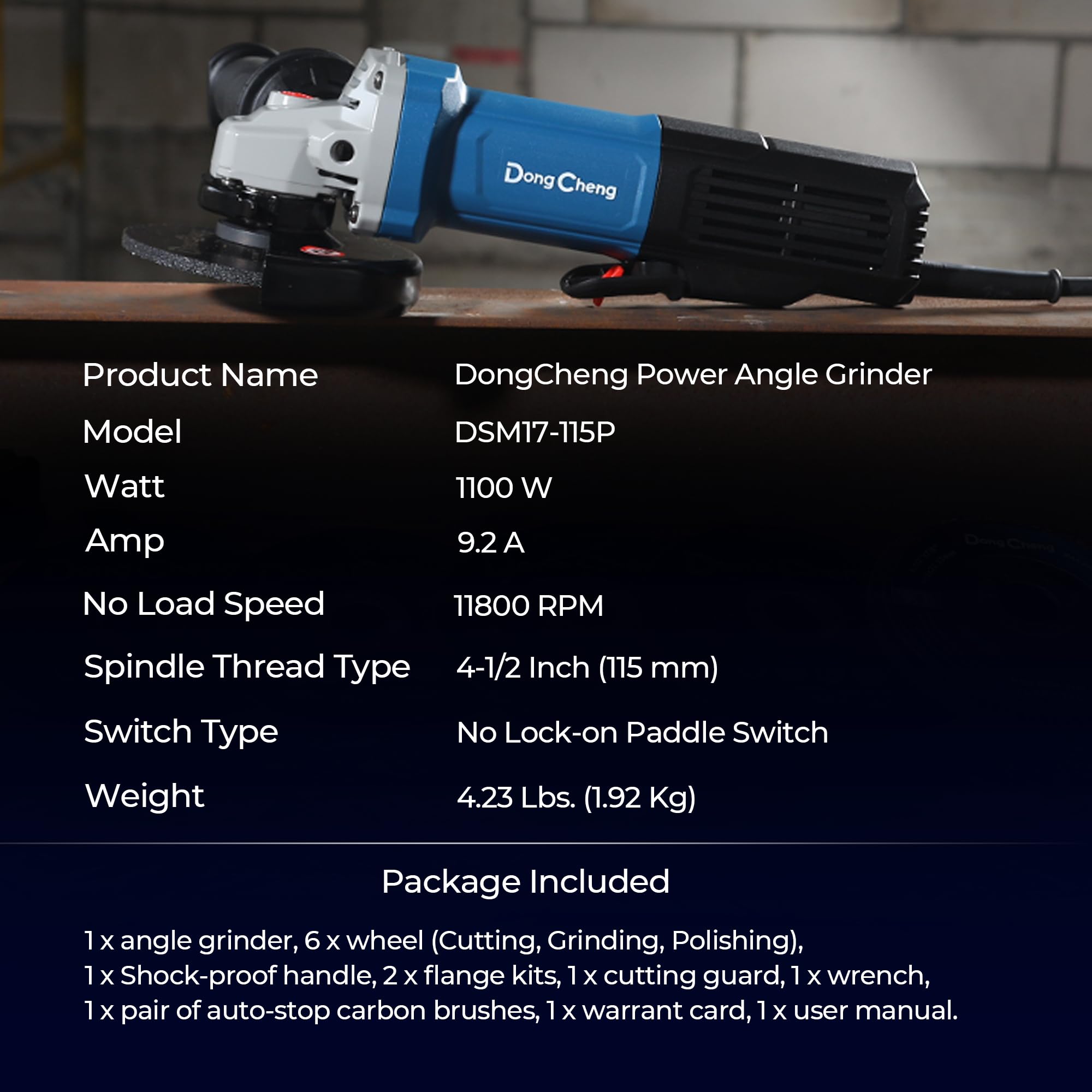 DongCheng include plenty of accessories for immediate project setup.