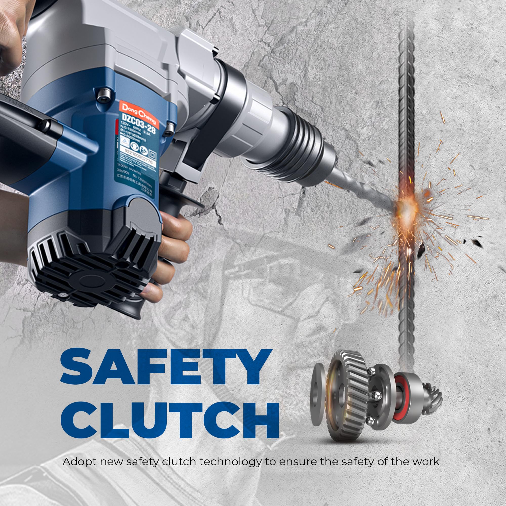 Dong Cheng two-function selector for rotary hammer and demolition modes