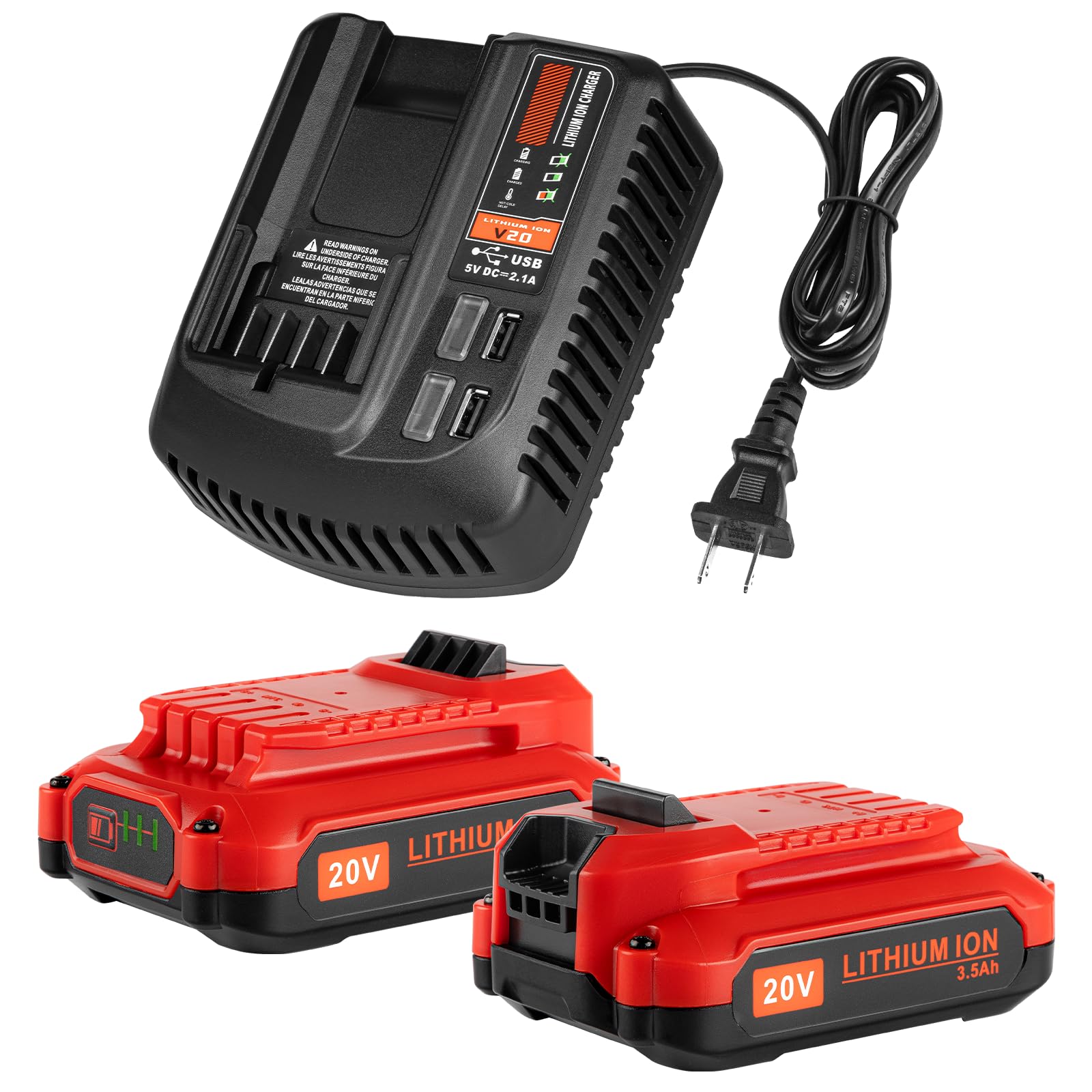 DONGPUCUN 2-pack 20V batteries offering extended cordless runtime for Craftsman tools.