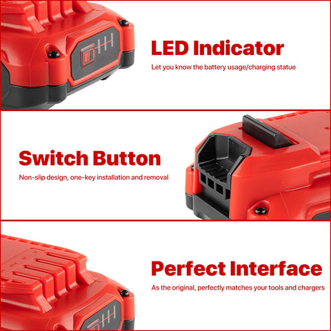 DONGPUCUN Craftsman 20V Max compatibility covers multiple models.