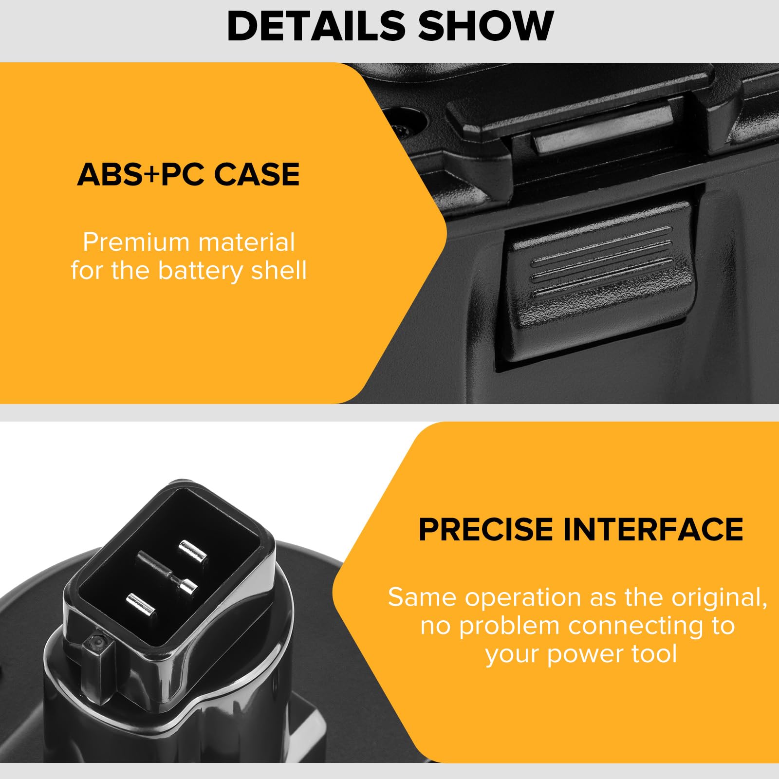 DONGPUCUN 18V battery fits the Dewalt 18V system today and tomorrow.