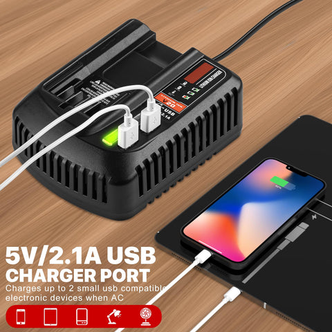 DONGPUCUN fast 2A charger reduces downtime between tasks.