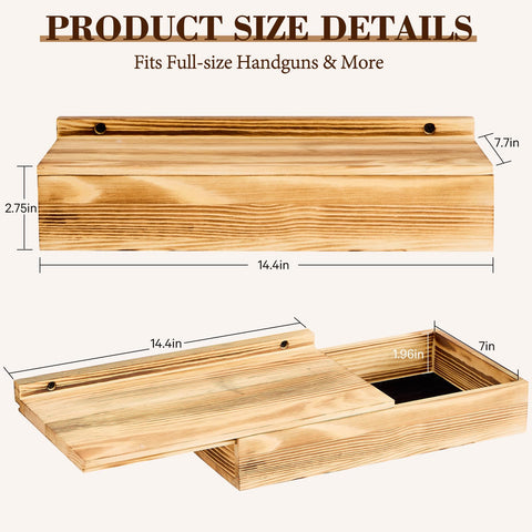 Dononr hidden shelf open compartment velvet lining protects valuables with easy access.